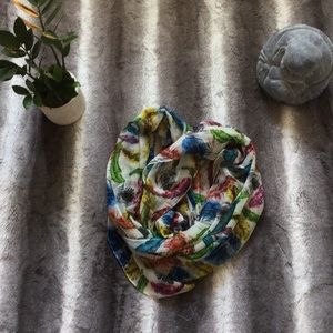 Natasha Multi-Colored Feather Scarf